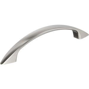 Arc 3-3/4 inch (96mm) Center-to-Center Satin Nickel Cabinet Pull - 10 Pack
