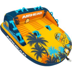 Airhead Mable Towable Tube for Boating, 1-4 Rider Inflatable Boat Tube for Water Tubing, Heavy Duty Full Nylon Cover, EVA Foam Pads, Dual Tow Point, Patented Speed Safety Valve