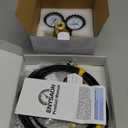 Nitrogen Shock Fill Kit with 700Psi Nitrogen Gauge and Schrader Valve Nitrogen Regulator Shock Fill No Loss Chuck Tool for ATV, ATC, UTV, Off-Road Bike, Dirt Bike