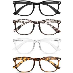 BLS BLUES Reading Glasses for Women for Home, Office & Driving - HD Clear Readers with Blue Light Blocking Protection +2.0