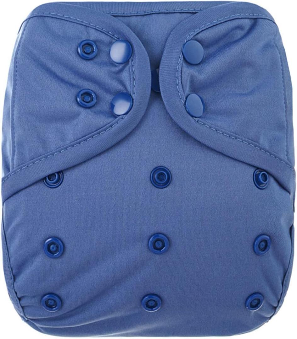 OsoCozy One Size Cloth Diaper Covers - Adjustable Snap Fit & Double Leg Gussets for Baby Boys & Girls from 8-35 Pounds. Use with Prefold, Flat or Fitted Cloth Diapers or Snap-in Inserts.