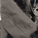 Bellivera Women's Fall Winter Coat Elegant Notched Lapel Single Breasted Trench Coat with Detachable Faux Fur Collar M