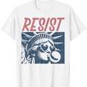 Resist Statue Liberty Bubblegum Protest Equality Men Women T-Shirt 3XL