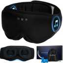 MUSICOZY Sleep Mask Headphones Bluetooth 5.4, 3D Blackout Eye Mask with Wireless Music Earphones, Hi-Fi SoundLong Battery Life Sleeping Headphones for Side Sleepers, Uniqe Gift for Men Women Travel