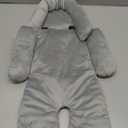 Baby Car Seat Head Support for Doona Stroller, Thickened Infant Carseat Head Support with 3 Strap Covers, Reversible Car Seat Insert for Newborn, Baby Car Seat Cushion with Filled Natural Cotton (Gray)