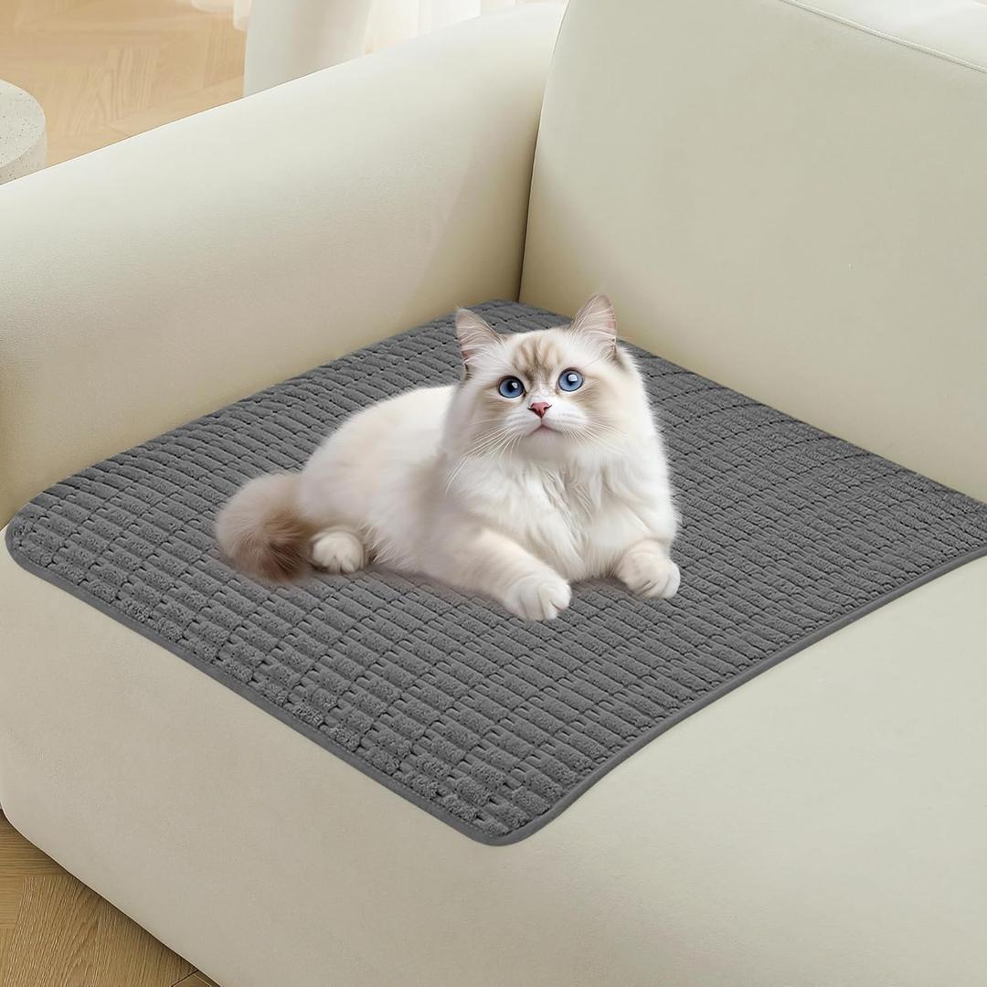 Waterproof Couch Cover for Dogs Washable, Non Slip Back Sectional Sofa Covers for 3 Cushion Couch Pet Friendly, Soft Dog Bed Cover. (Dark Grey, 30" x 30")