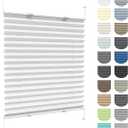 Set of 6 white curtains 52"