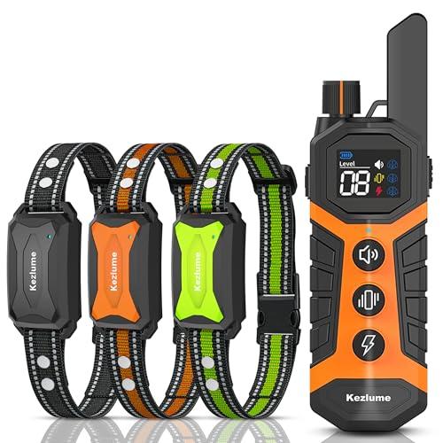 SurMountor Dog Shock Collar - 4000FT Dog Training Collar with Remote Innovative IP67 Waterproof with 3 Training Modes, Rechargeable E-Collar for Dogs Large Medium Small All Breeds 5-120lbs