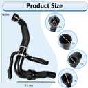 68380330AB 68249896AC 68380330AA Engine Radiator Coolant Outlet Hoses | Compatible with Jeep Compass 2017-2022 Models, All 2.4L Variants