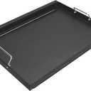 Full-Size Griddle Inserts for Weber Summit 400 Gas Grills, Flat Top Griddle Replacement Parts for Summit E-420 E-450 E-470 S-470, Replace for Weber 67550 Grates