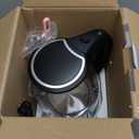 AZEUS Fast Boil Electric Water Kettle, 1.8L Large Capacity with Auto Shut-Off and Boil-Dry Protection, BPA-Free Borosilicate Glass &Stainless Steel (1.9 Quarts)