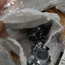 4 PCS Structural Pipe Fitting, 3 Way Corner Side Outlet Elbow Connector for 3/4" Galvanized Pipe (3/4"), 0.75 Inch