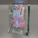 NEWOD Case for iPhone 12 6.1'' Colorful Retro Oil Painting Printed Flower Laser Glossy Pattern Cute Wave Phone Cover Stylish TPU Protective Case for Women Girls Lady (Pink#1)