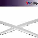 2Pack Chrome Left & Right Front Hood Cover Trim Above Grille Accessories Replacement for E90 E91 3-Series 325i 328i 330i 335i 2006 2007 2008