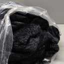 Flannel Fleece Queen Comforter Set - Furry Black Leaves Pattern Faux Fur Bed Set, Winter Ultra Soft Fuzzy Comfort Set, Velvet Bedding Set for Bed with 2 Pillow Cases (Queen(88"x88"))