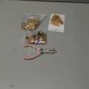 Tondiamo 286 Pcs Gold Keychain Making Kit Bulk Bag Charm Kit 120 Charms 20 Keychain Clips with Key Ring Swivel Snap Hook Lobster Claw Clasps 120 Jump Ring 25 Extender Chain Jewelry Plier DIY Craft