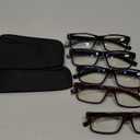 NORPERWIS Reading Glasses 5 Pairs Quality Readers Spring Hinge Glasses for Reading for Men and Women (3 Black 2 Tortoise, 1.50)