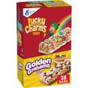2 x Lucky Charms and Golden Grahams S'mores Cereal Treat Bars, Snack Bars, Variety Pack, 28 Ct, 26.7 oz (EXP 08/20/26)