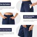 ZENGVEE Women's Quick Dry Hiking Cargo Pants with 5 Pockets Lightweight Athletic Travel Outdoor Joggers Casual Track (Blue, S)