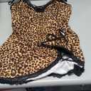 Avidlove Women Sexy Nightgown Lace Babydoll Chemises V-Neck Modal Sleepwear Full Slip Side Slit Sleep Dress (XL, Brown Leopard)