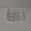 Carlisle FoodService Products Plastic Food Pan 1/3 Size 4 Inches Deep Clear