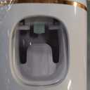 Toothpaste Dispenser Wall Mounted, Automatic Toothpaste Dispenser for Kids, Toothbrush Dispenser for Bathroom with 4 Toothbrush Slots