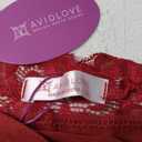 Avidlove Women Lingerie Lace Chemise Sleepwear Babydoll Teddy Lingerie (Large, A-dark Red)