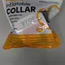 BENCMATE Protective Inflatable Collar for Dogs and Cats - Soft Pet Recovery Collar Does Not Block Vision (M, Dark Grey) 