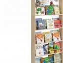 Behind The Door Bookshelf Kids,Wooden Behind Door Bookcase 5-Tier 31.5'', 31.5''Lx3.94''Dx71.85''H