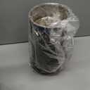 Deco 79 Metal Geometric Indoor Outdoor Candle Lantern Decorative Lantern Candle Holder, Set of 3 Lantern 12", 10", 6"H, Dark Brown