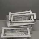 2 Pack Under Sink Organizer with Smooth Ball Bearing Slides,2-Tier Pull Out Cabinet Storage,Slide Out Drawers for Bathroom&Kitchen,Under Sink Shelf,Rust-resistant Coating,Height Adjustable (2 Pack-14.5"Dx12.8"-16.9"H, White)