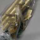 Gold Extra Long Curtain Rods 120-inch to 170-inch, 1 inch Heavy Duty Drapery Rod for Outdoor Patio, Living Room, Bedroom, Sliding Door, Modern Adjustable Curtain Pole 10-14ft