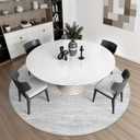 10ft Round Area Rug Washable Living Room Rugs Modern, Light Grey