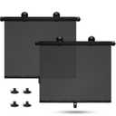 Car Window Shades - Side Window Sun Shade (2 Pack) Retractable Car Roller Sunshade for UV and Sun Glare Protection (14.3"x17.7")