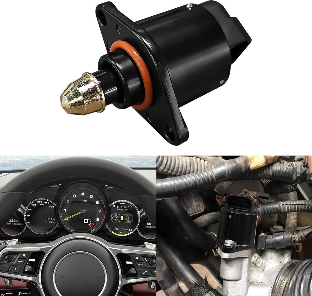 Car Idle Speed Control Valve, Automotive Fuel Injection Idle Air Control Valve for Stable Engine Operation Compatible with King Kong Idle Motor, Auto Replacement Parts #90380 10526 90325864