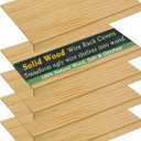 Solid Wood Shelf Covers for Wire Shelving, Wire Rack Covers for Pantry Shelves, Tool-Free & Snap-On (5pcs, 36" W x 16" D)