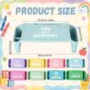 Beeveer 8 Pcs Kids Lap Desk Trays with Side Storage 19.7x9.6x7.1,Vibrant