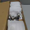 KES Glass Shelf for Bathroom, Floating Glass for Wall Shelves 20-Inch 3 Pack Rectangular Stainless Steel Brackets Wall Mounted Brushed Finish, A2021-2-P3