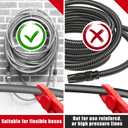 12 Pcs Hose Pinch-off Pliers, Red Nylon, Fuel Line Clamp Tool for Automotive Brake, Radiator and Coolant Hoses, Heat-resistant & Nonconductive, 3 Sizes