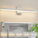 Nickel Bathroom Vanity Light Fixture 31.5'' 26W Dimmable 5CCT LED Hardwired