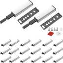 20Pack Push to Open Door Catch, Heavy Duty Touch Latch, Magnetic Push Latches Kitchen Door Push Release Latch for Cabinet for Kitchen Closet Door Closing & Drawer Closure Pop Out