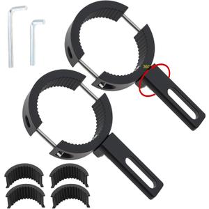 Windance Universal Light Mounting Bracket,Auxiliary Light Bar Tube Clamps for Motorcycle Scooter Mountain Bike ATV UTV (38 ~ 60mm)