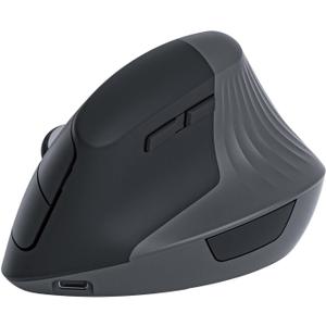 Unipows Ergonomic Vertical Mouse, Wireless Type C Rechargeable, Silent, Black, Right Handed, Mac/PC Compatible