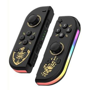 Waillynice Wireless RGB Controller for Switch/OLED, Vibration Motion Sensor, Bluetooth, Type-C, 12 Color Options (Tears of the Kingdom)
