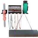 Multi-Purpose Storage Rack Resistance Bands Rack Gym Storage Rack Fitness Bands Rack Heavy Duty Rack for Resistance Bands, Straps, Jump Ropes, Foam Rollers, Chains, Weight Belts, Tools (M-17)