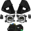 Pair Fog Light Assembly Compatible with Murano 2019 2020 2021 | Bumper Fog Lamp w/Switch+Bezel+Wires Left & Right NI1038165 NI1039165 622569UF0A 622569UF1A Driver and Passenger Side