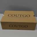 Coutgo Womens Low Kitten Heels Dressy Shoes Comfortable Closed Toe Flower Slip on Formal Party Dance Heeled Pumps, size 6.5