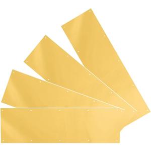 4 Sets Stainless Steel Door Kick Plate for Interior and Exterior Doors 6 x 34 fits 36 Front or Back Door - Door Kick Plates - Commercial Hardware adds Door Security in Satin Brass Finish