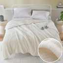 Serta Heated Blanket, Eletric King Size Blanket, Soft, Warm, Fuzzy Heating Blanket King for Office, Couch, 1-12 hr Auto Shut Off Timer, 10 Lv Heat Setting, ETL Certified, King 100" x 90" Ivory