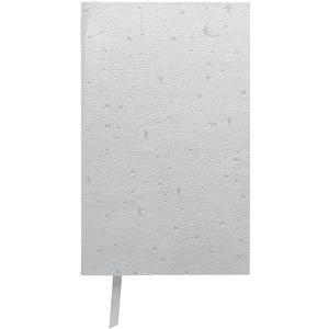C.R. Gibson Silver Debossed Moon and Stars Medium Lined Journal Notebook, 320pgs, 5 W x 8.2 H Inches (Odyssey)